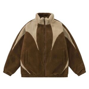 Men's Brown Sherpa Jacket